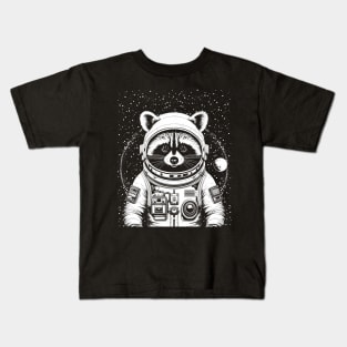 Raccoon astronaut Kids T-Shirt